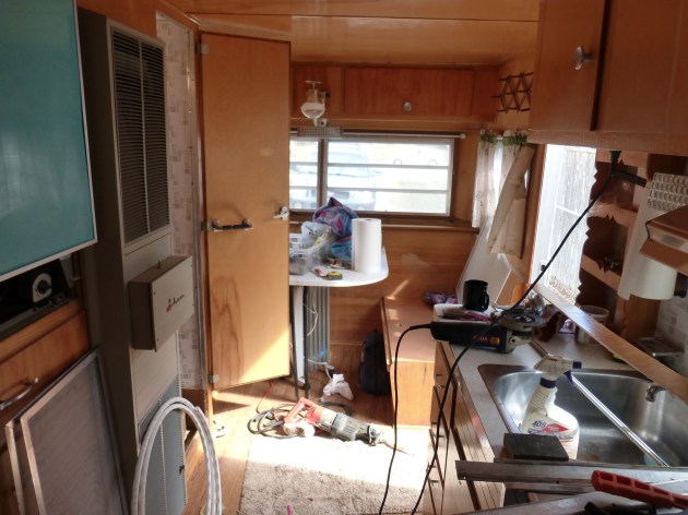 The horrible mess of a renovation.