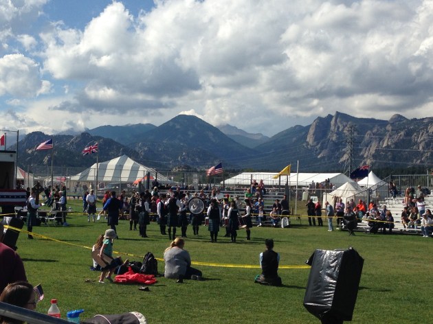 Piping Competition with the most beautiful mountains!
